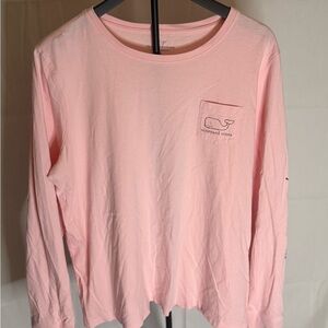Vineyard Vines Women's Pastel Pink Long Sleeve Tee